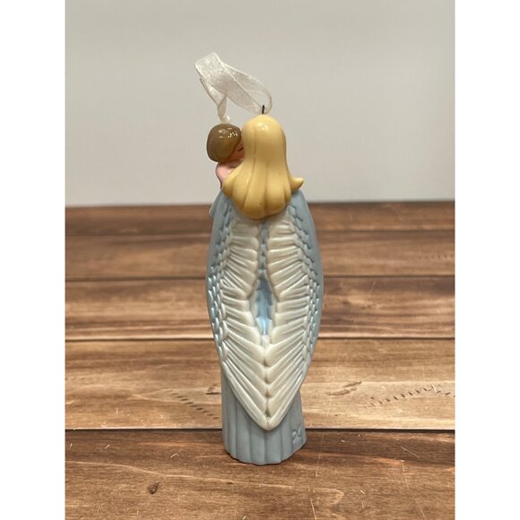 2005 HALLMARK KEEPSAKE ORNAMENT QXG4372 ANGEL ON EARTH MOTHER AND CHILD GLASS - Picture 7 of 11